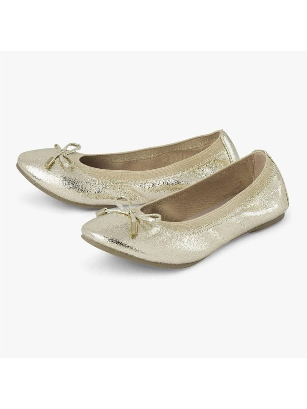 The Children's Place Gold Ballet Flats Girls Size 4